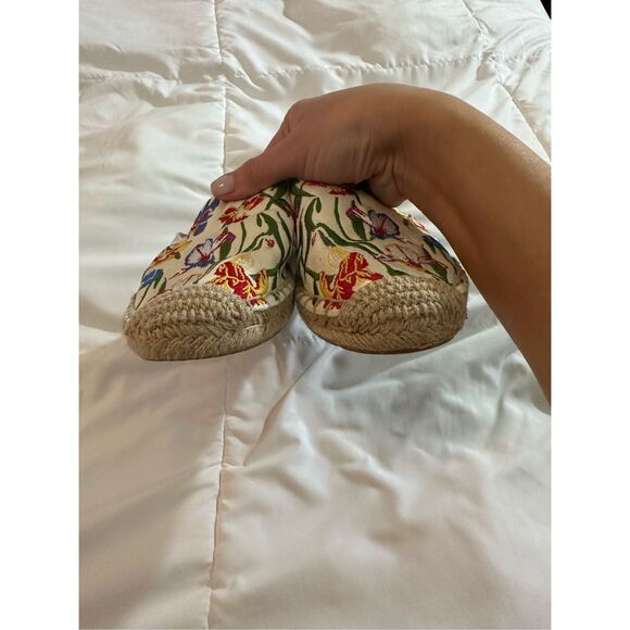 Tory Burch Women's Embroidered Floral Round Toe Mules Multicolor Size 6 - Picture 9 of 12